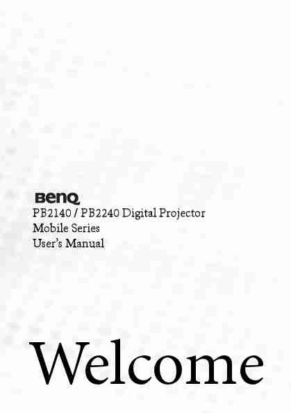 BenQ Projection Television PB2140PB2240-page_pdf